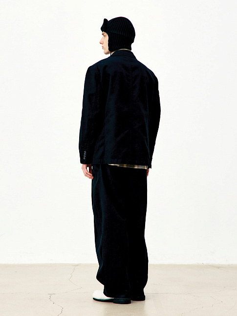 Брюки BANDING WAIST WASHED DOUBLE PLEATED (размер M, цвет Черный)
