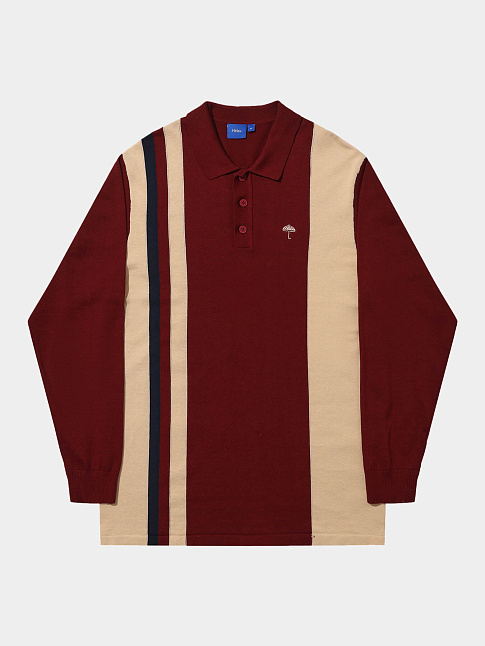 Свитшот FELLA KNIT POLO (размер M, цвет Бордовый)