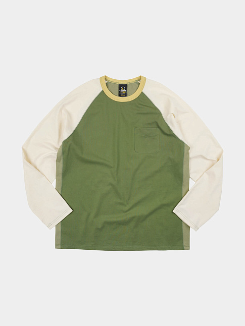 Лонгслив COLOR BLOCK RAGLAN (размер L, цвет Зеленый)