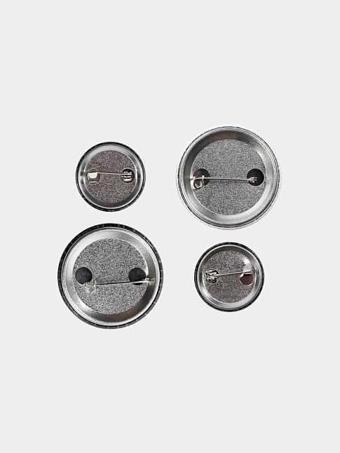 Значки DAZE RAW METAL BADGES (размер one size, цвет Черный-Белый)