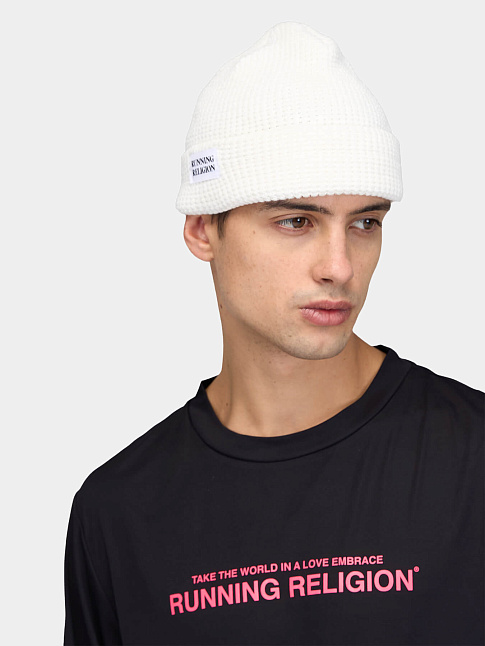 Шапка TWO LAYER WATCH BEANIE LOGO (размер one size, цвет Белый)