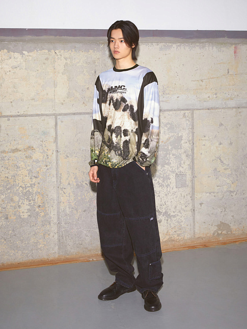 Лонгслив TECHNOLOGIES AOP (размер XL, цвет Серый)