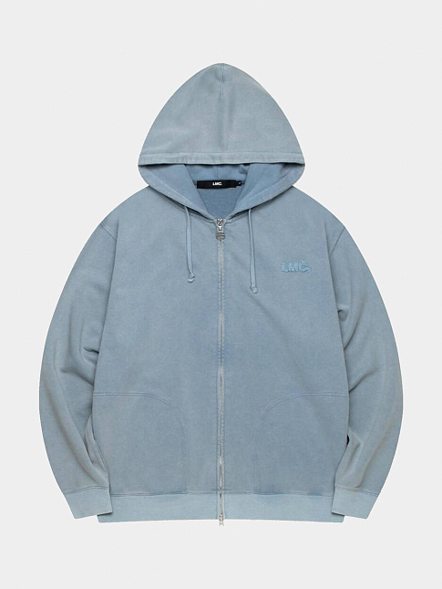 Худи WASHED OG APPLIQUE ZIP-UP (размер M, цвет Голубой)