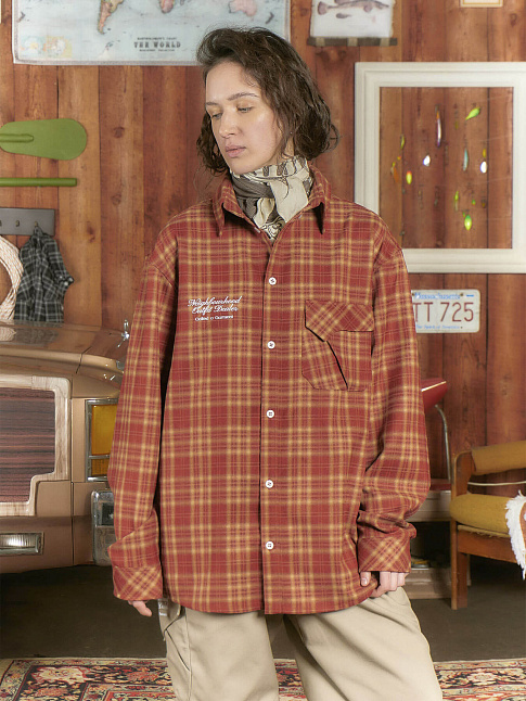 Рубашка HUMAN FLANNEL (размер S, цвет Красный)