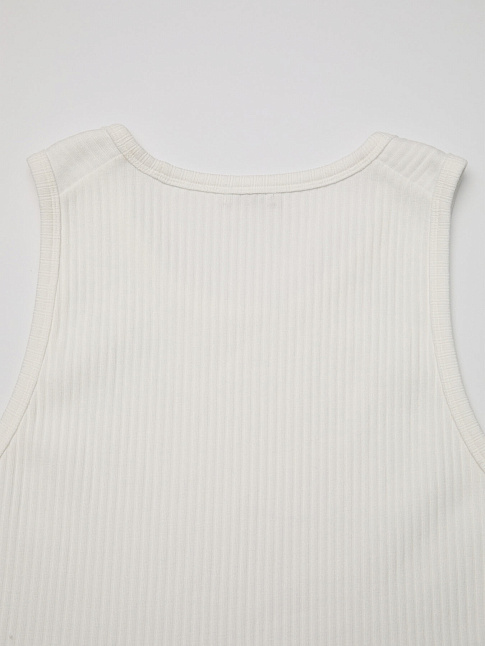 Майка SCOOP-NECK RIBBED (размер M, цвет Белый)