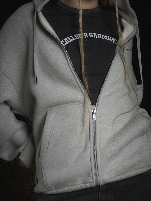 Худи TAMP HEAVY COTTON ZIP (размер XL, цвет Серый)