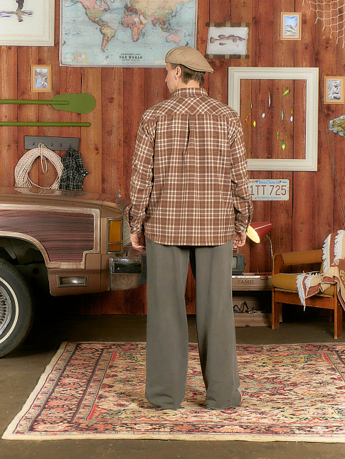 Рубашка HUMAN FLANNEL (размер L, цвет Коричневый)