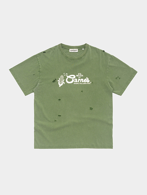 Футболка WHERE THE CORN POPS (размер XS, цвет Зеленый)