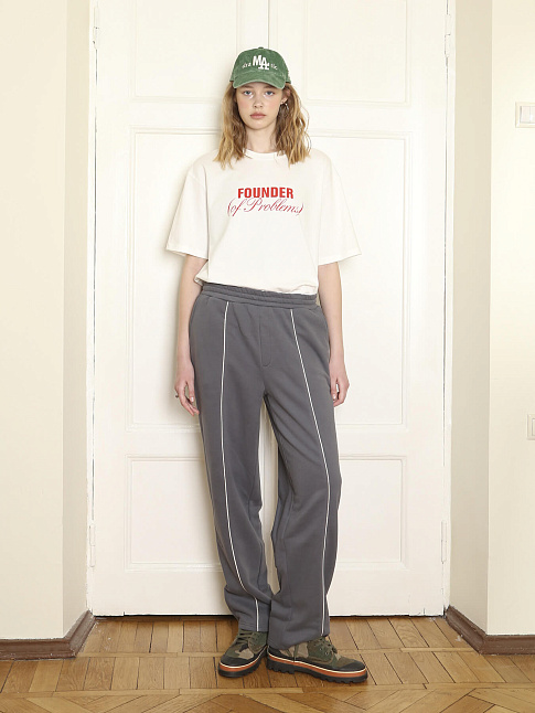 Брюки VELOUR STRIPED (размер L, цвет Серый)