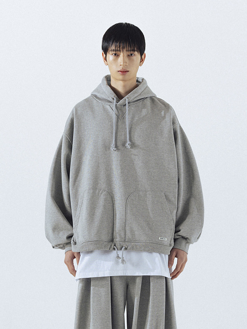 Худи DOUBLE VALLEY TUCK (размер L, цвет Серый)