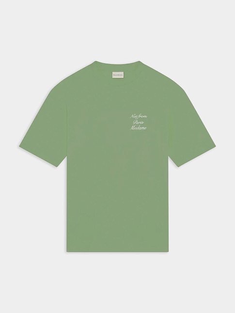 Футболка SLOGAN CALLIGRAPHY (размер M, цвет Зеленый)