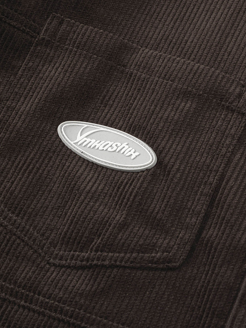 Рубашка VELVET BUTTON (размер M, цвет Темно-коричневый)