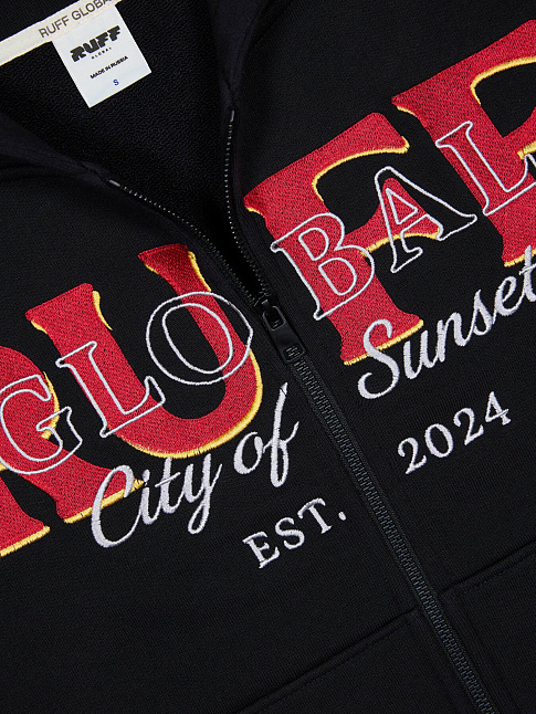 Худи ZIP  (размер S, цвет Черный)