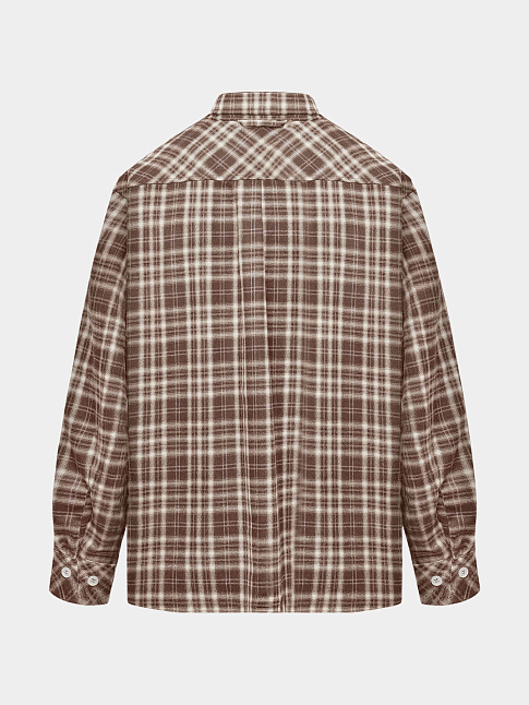 Рубашка HUMAN FLANNEL (размер L, цвет Коричневый)