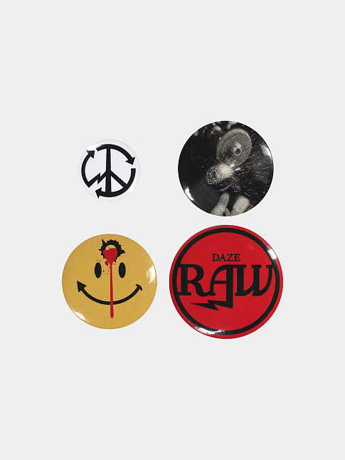 Значки DAZE RAW (размер one size, цвет Красный)