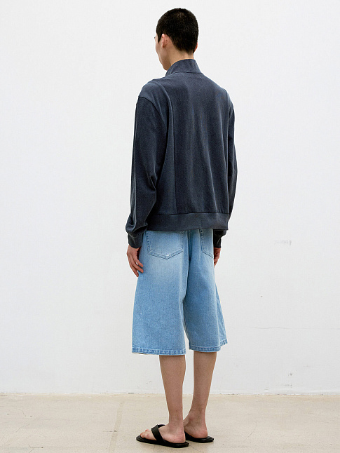Шорты PAINTED WASHED BERMUDA (размер M, цвет Голубой)