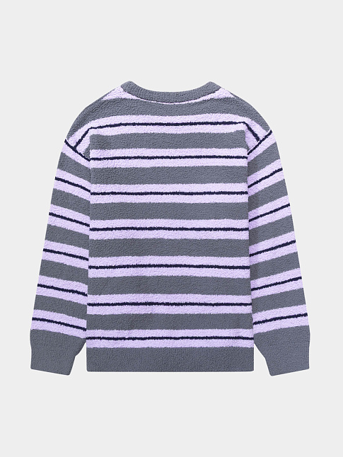Свитер SOFT STRIPS (размер XL, цвет Серый-Фиолетовый)
