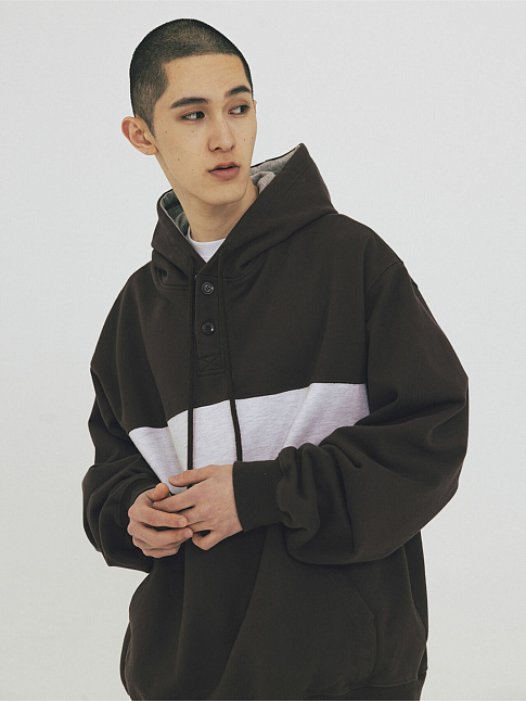 Худи HORIZON DOUBLE COLOR (размер M, цвет Коричневый)