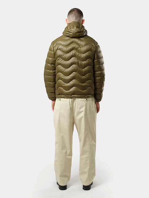 Пуховик WAVES HOODED (размер L, цвет Темно-зеленый)