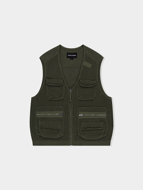 Жилет KNITTED UTILITY (размер XL, цвет Хаки)