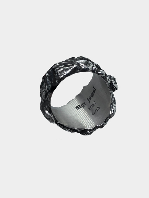 Кольцо FORGED TACKS (размер 18, цвет Серебряный)