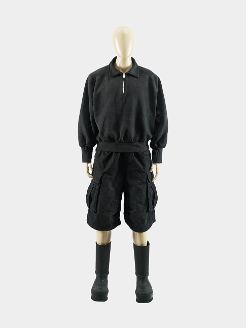 Свитшот CUFF VINTAGE HALF ZIP (размер L, цвет Черный)