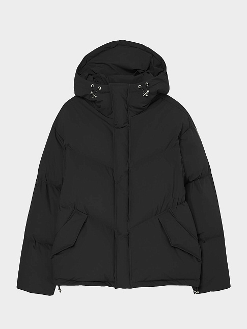 Пуховик SHELL HOODY PUFFER (размер XL, цвет Черный)