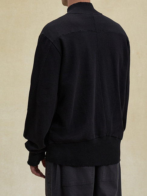 Толстовка на молнии DISTRESSED ZIP-UP (размер M, цвет Черный)