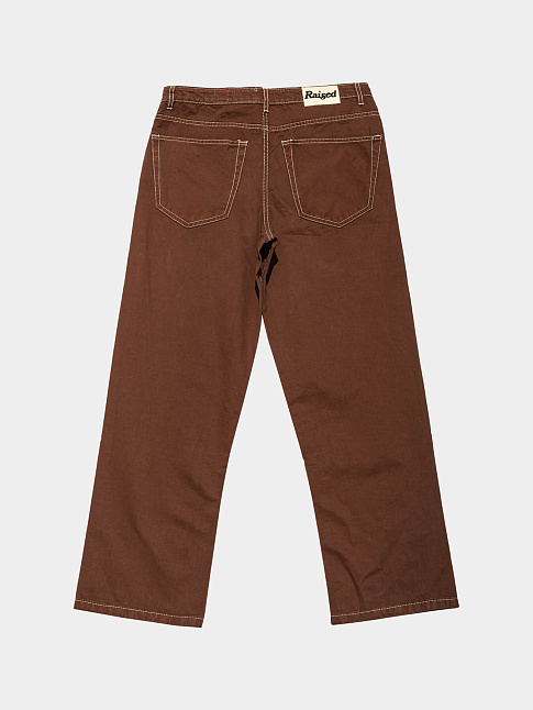Брюки WIDE TWILL (размер 36, цвет Коричневый)