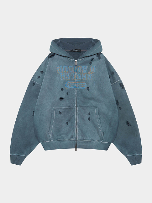 Худи ZIP INVERSE (размер S, цвет Серый)