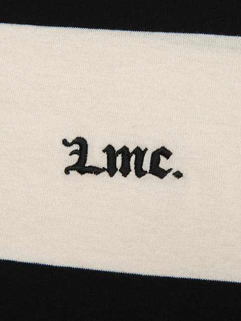 Лонгслив STRIPE GOTHIC NAME RUGBY (размер M, цвет Черный-Бежевый)