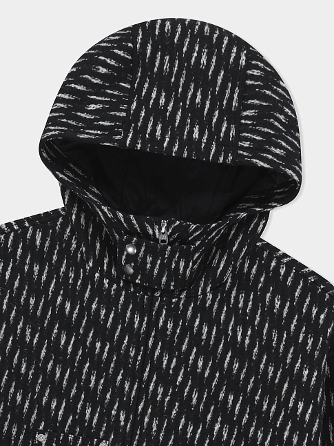 Куртка HOODED WOOL ZIP (размер L, цвет Черный)
