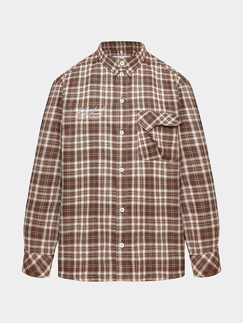 Рубашка HUMAN FLANNEL (размер L, цвет Коричневый)
