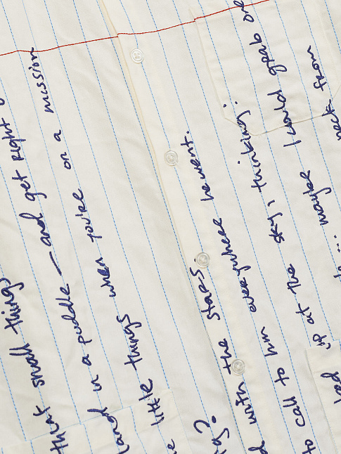 Рубашка PAPER HANDWRITING (размер L, цвет Белый)