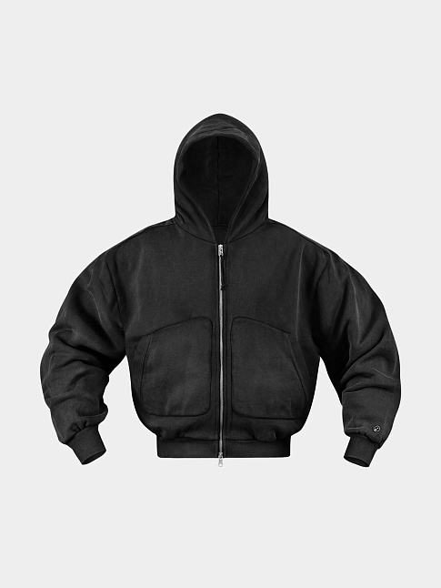 Худи RELAX ZIP-UP (размер S, цвет Черный)