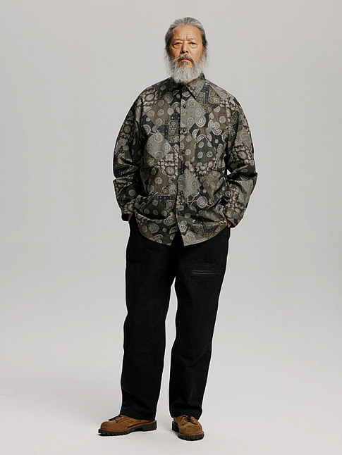 Брюки HEAVY CANVAS DESTROYED DOUBLE KNEE (размер M, цвет Черный)