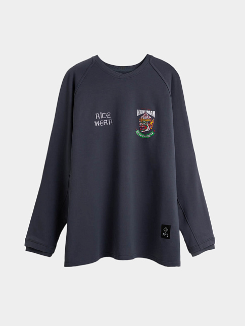 Лонгслив MUAY THAI (размер M, цвет Темно-серый)