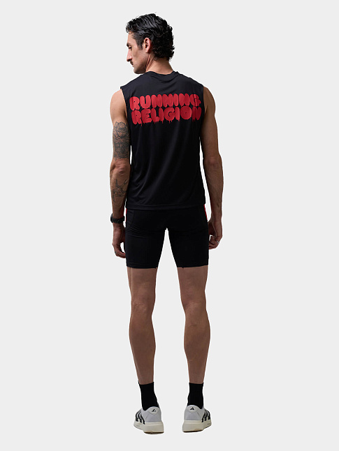 Майка MELTED BUBBLE LOGO MUSCLE (размер XXS, цвет Черный)