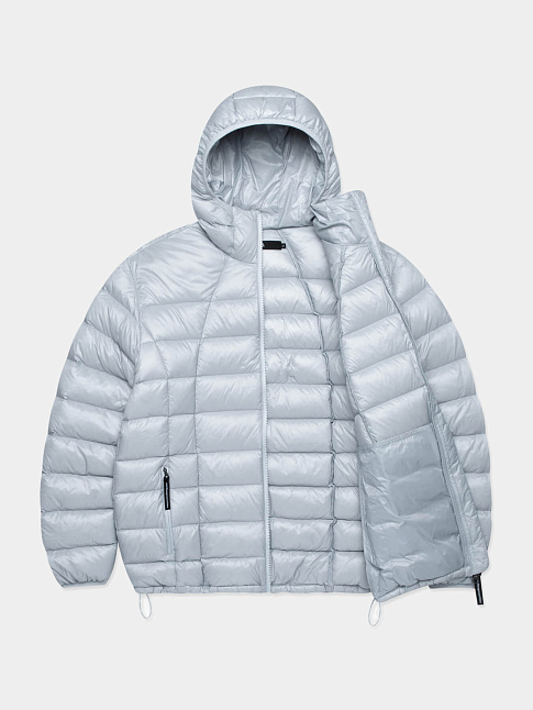 Пуховик OVAL GLOBE LIGHT WEIGHT HOODED DOWN (размер XL, цвет Светло-серый)