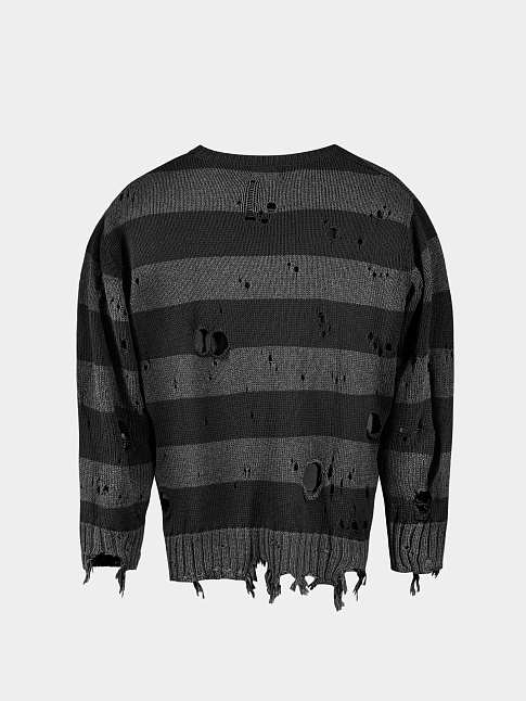 Свитер BUM (размер XL, цвет Черный-Серый)