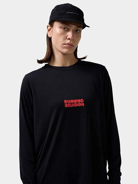 Лонгслив BUBBLE LOGO (размер L, цвет Черный)