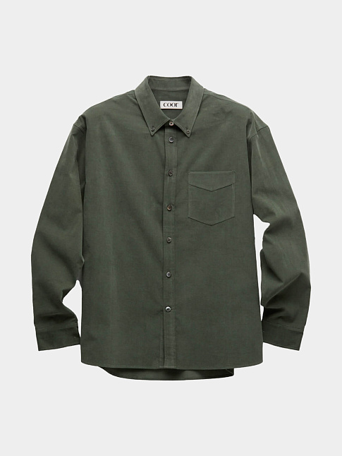 Рубашка PIN CORDUROY ONE POCKET (размер M, цвет Зеленый)