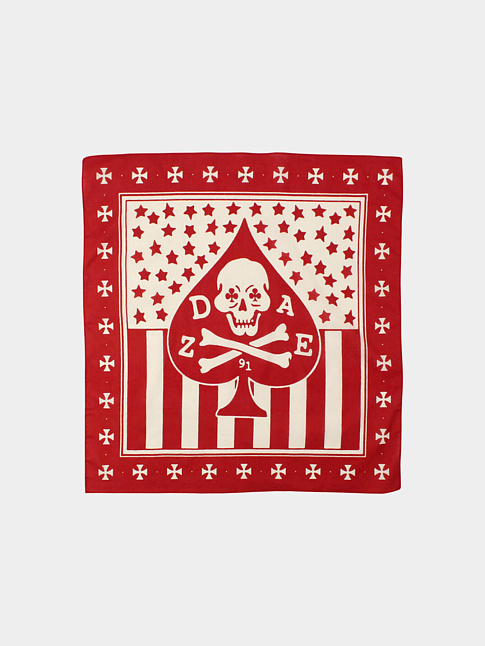 Бандана DAZE SKULL (размер one size, цвет Красный)