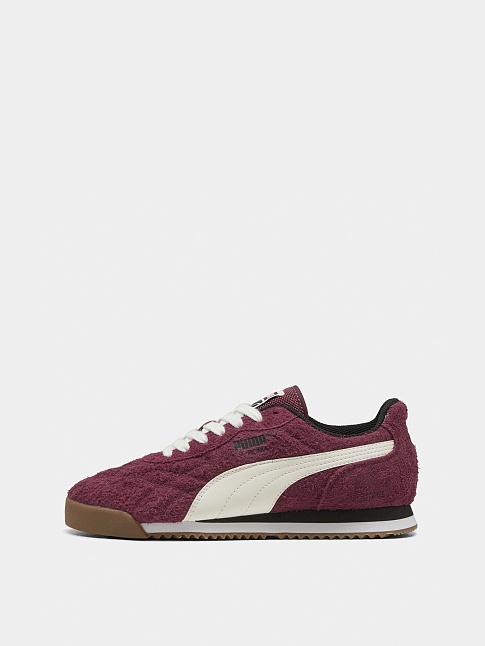 Кроссовки ROMA ANNIVERSARIO SUEDE (размер 45, цвет Бордовый-Белый)