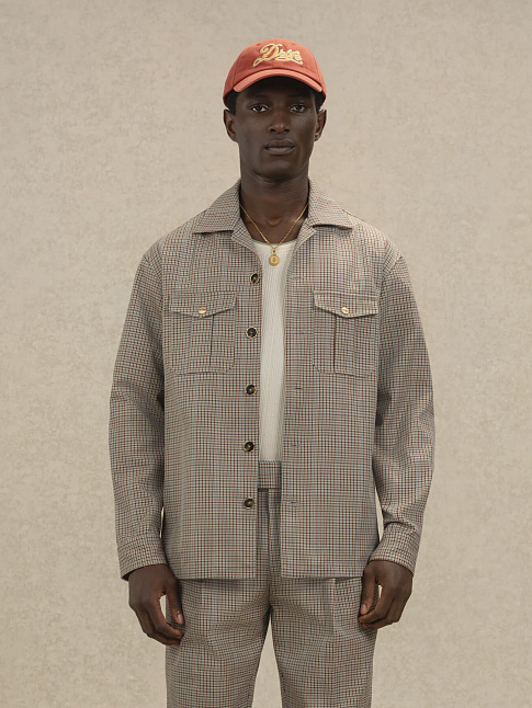 Рубашка SURCHEMISE A CARREAUX (размер M, цвет Бежевый)