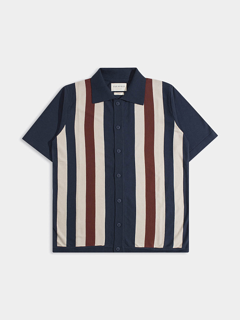 Рубашка VELZY SIMPLE STRIPE (размер XL, цвет Синий)