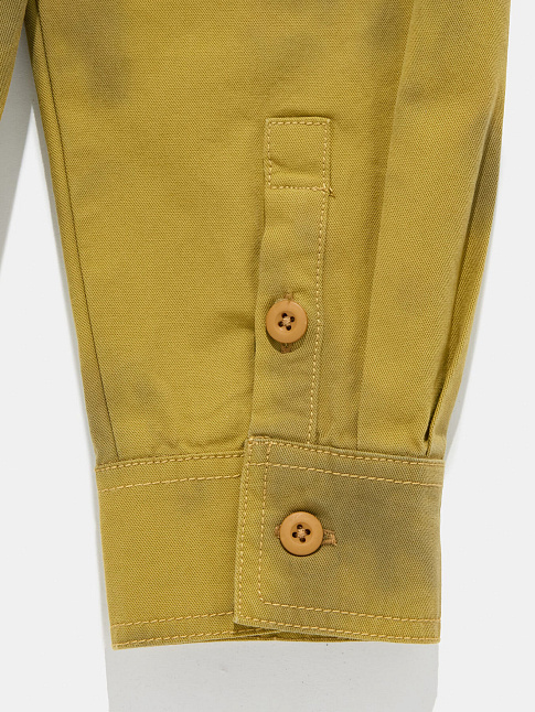 Рубашка DYED LONG SLEEVE WORKER (размер L, цвет Коричневый)