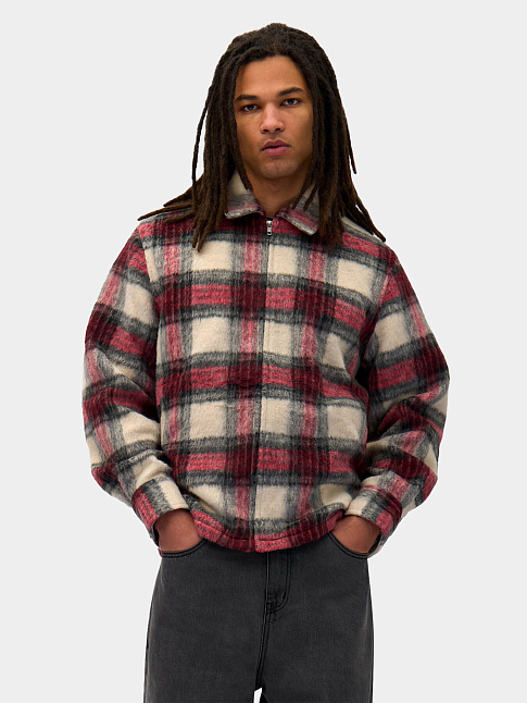 Рубашка PLAID ZIPPER (размер M, цвет Разноцветный)
