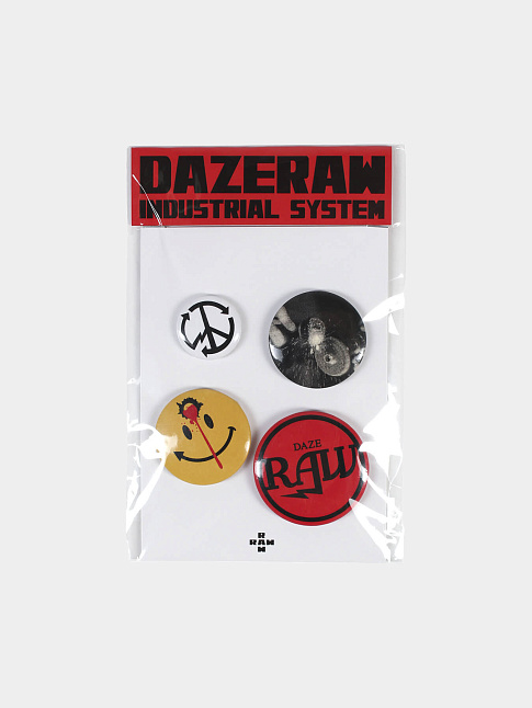 Значки DAZE RAW (размер one size, цвет Красный)