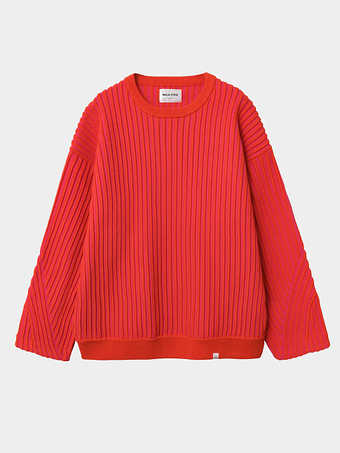 Свитер 2TONE STRIPES RIB (размер L, цвет Оранжевый)